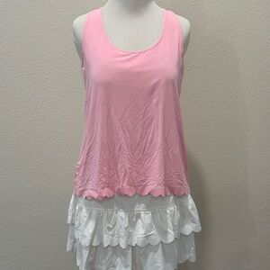 Lilly Pulitzer Luxletic Conch Shell Pink Claralee Bra Tank Top